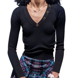 Long sleeve ribbed top/sweater